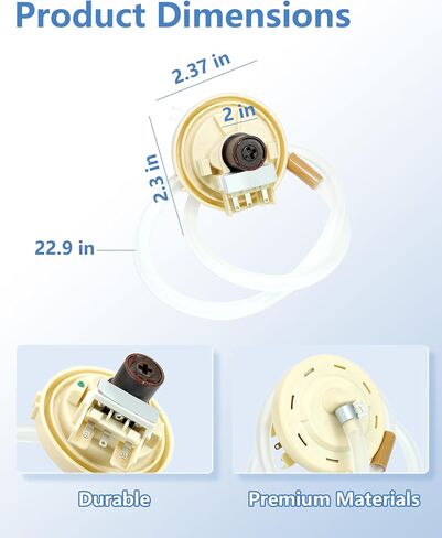 WT1501CW WT6100CW Washer Water Level Pressure Sensor Switch FIt for LG WT6105CW WT7000CW WT7005CW WT1101CW WT1201CV WT1201CW WT1701CV WT1901CK WT4870CW WT4970CW WT5001CW WT5070CW WT5270CW WT5480CW in Kuwait