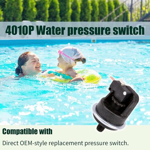 Premium 4010P Pressure Switch, 25 Amp SPNO, 1/8" Thread with PTFE Tape, Plastic Housing in Kuwait