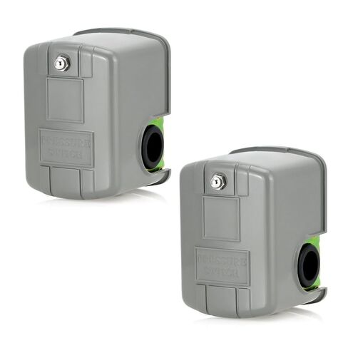 QWORK 30/50 Pressure Switch for Well Pump - 2 Pack Adjustable Cut-in/Out Pressure (30-50 PSI) - 1/4"-18 NPT Female Thread in Kuwait