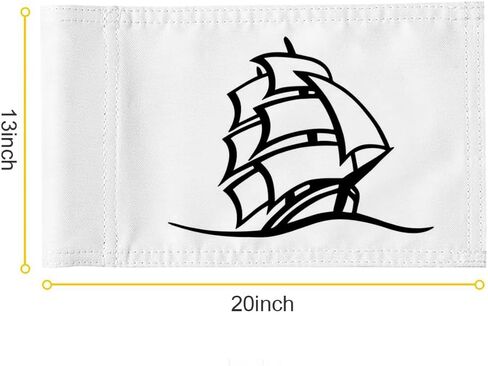 Shipyard Golf Club Golf Pin Flag Practic Putting Green Golf Flag For Backyard Garden Double-Sewn 420D Nylon Miniature Regulation Tube Flag (20"X13") in Kuwait