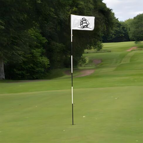 Shipyard Golf Club Golf Pin Flag Practic Putting Green Golf Flag For Backyard Garden Double-Sewn 420D Nylon Miniature Regulation Tube Flag (20"X13") in Kuwait