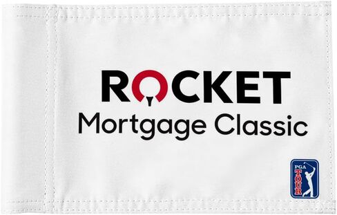 Rocket Mortgage Classic Golf Club Golf Pin Flag Practic Putting Green Golf Flag For Backyard Garden Double-Sewn 420D Nylon Miniature Pin Flag (8"x6") in Kuwait