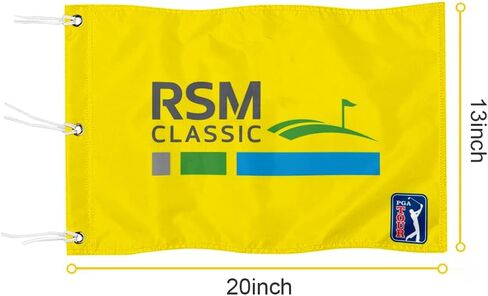 RSM Classic Golf Club Golf Pin Flag Practic Putting Green Golf Flag For Backyard Garden Double-Sewn 420D Nylon Miniature Pin Flag (20"X13" Grommets) in Kuwait