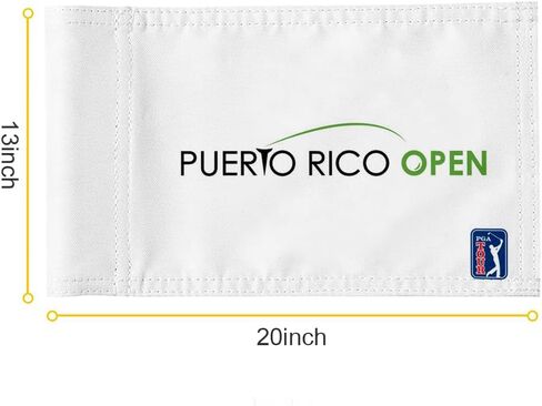 Puerto Rico Open Golf Club Golf Pin Flag Practic Putting Green Golf Flag For Backyard Garden Double-Sewn 420D Nylon Regulation Tube Flag (20"x13") in Kuwait