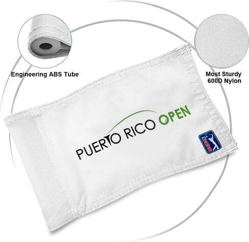 Puerto Rico Open Golf Club Golf Pin Flag Practic Putting Green Golf Flag For Backyard Garden Double-Sewn 420D Nylon Regulation Tube Flag (20"x13") in Kuwait