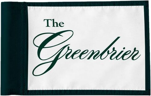 The Greenbrier Golf Club Golf Pin Flag Practic Putting Green Golf Flag For Backyard Garden Double-Sewn 420D Nylon Miniature Pin Flag (8"X6") in Kuwait