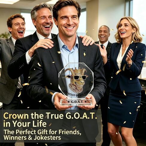 جوائز كأس الماعز - 5 بوصة G.O.A.T. كأس أكريليك لبطل كرة القدم الخيالي، وأفضل لاعب في المكتب، وهدايا الفائز بجائزة أفضل لاعب in Kuwait