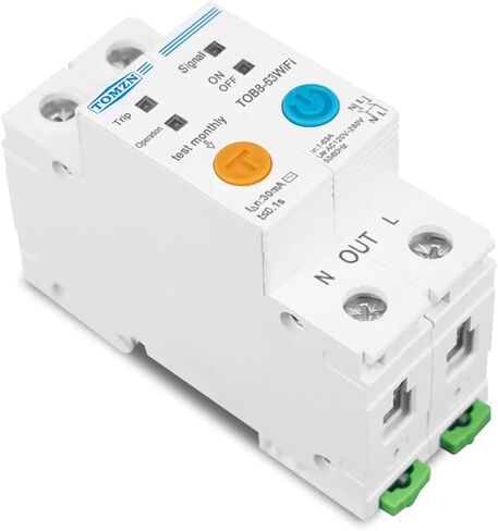 63A Ewelink Single Phase Energy Meter Kwh Metering Monitoring Circuit Breaker Timer Relay with Leakage Protection in Kuwait