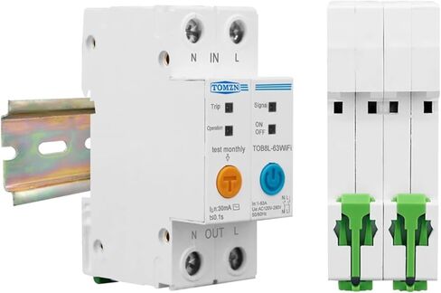 63A Ewelink Single Phase Energy Meter Kwh Metering Monitoring Circuit Breaker Timer Relay with Leakage Protection in Kuwait