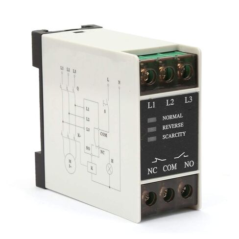 Fafeicy TG30S 220-440V AC 3 Phase Sequence Relay Protector Phase Failure Loss Reverse Protection Relay with Voltage Unbalance Protection for Motor Pump Equipment in Kuwait