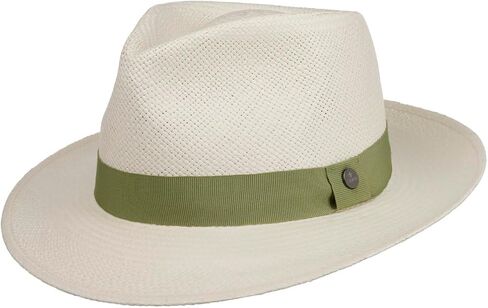 Lierys Contrast Band Panama Hat Men - Made in Ecuador in Saudi Arabia