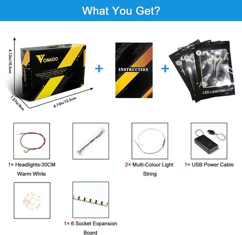 مجموعة إضاءة LED VONADO لشجرة عيد الميلاد Lego 40573 (بدون نموذج)، مجموعة إضاءة الديكور المتوافقة مع كتلة لعبة بناء شجرة عيد الميلاد Lego (إصدار الموسيقى) in Kuwait