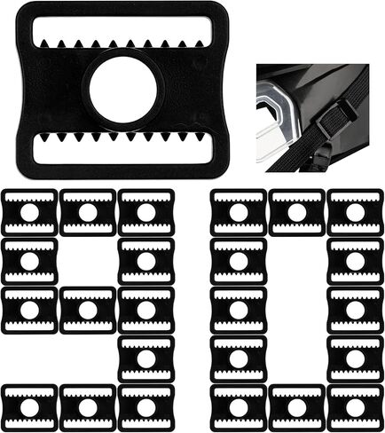 90 Pcs Replacement Hockey Goalie Mask Slider Clips Fits Standard 25mm Straps Durable Plastic Sports Helmets Buckle Hockey Helmets Repair Kit for Football Baseball Hockey Sports Helmet Chin Strap in Kuwait