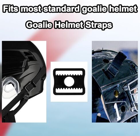 90 Pcs Replacement Hockey Goalie Mask Slider Clips Fits Standard 25mm Straps Durable Plastic Sports Helmets Buckle Hockey Helmets Repair Kit for Football Baseball Hockey Sports Helmet Chin Strap in Kuwait