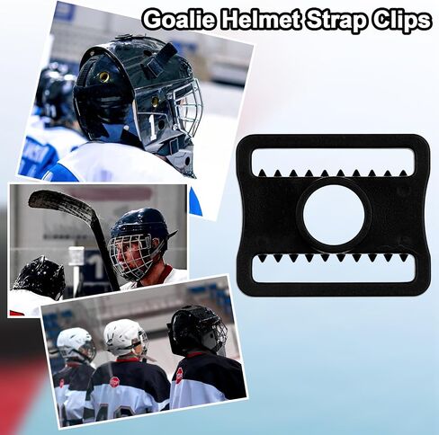 90 Pcs Replacement Hockey Goalie Mask Slider Clips Fits Standard 25mm Straps Durable Plastic Sports Helmets Buckle Hockey Helmets Repair Kit for Football Baseball Hockey Sports Helmet Chin Strap in Kuwait