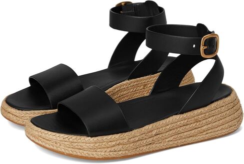 Fitflop Women F-Mode Espadrille Leather Flatform A/Strap Sandals Wedge in Kuwait
