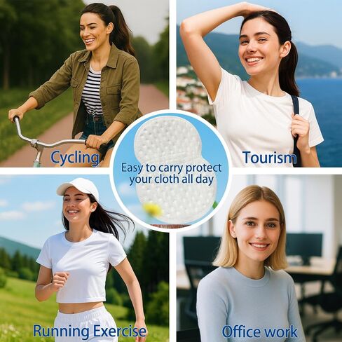 Underarm Sweat Pads, 50 Pack Disposable Armpit Sweat Guards for Women and Men, Invisible Absorbent Underarm Pads for Daily Sweat Protection in Kuwait