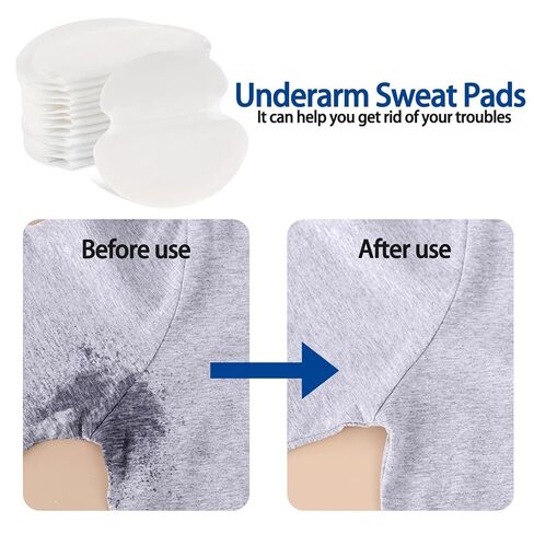 Underarm Sweat Pads, 50 Pack Disposable Armpit Sweat Guards for Women and Men, Invisible Absorbent Underarm Pads for Daily Sweat Protection in Kuwait