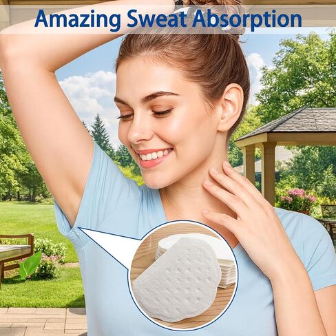Underarm Sweat Pads, 50 Pack Disposable Armpit Sweat Guards for Women and Men, Invisible Absorbent Underarm Pads for Daily Sweat Protection in Kuwait