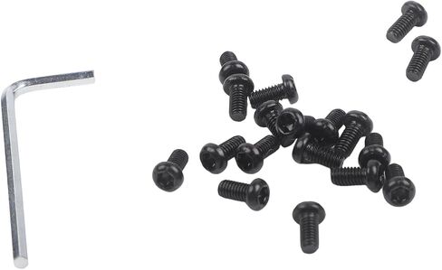طقم براغي فولاذي مع 3.0 مم لـ Ninebot MAX G2 G30LP G30D قطع غيار بطارية سكوتر أجهزة تثبيت آمنة باللون الأسود 18 حزمة in Kuwait