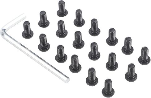 طقم براغي فولاذي مع 3.0 مم لـ Ninebot MAX G2 G30LP G30D قطع غيار بطارية سكوتر أجهزة تثبيت آمنة باللون الأسود 18 حزمة in Kuwait