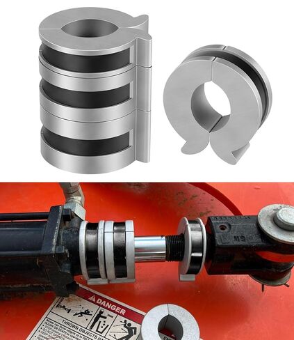 Stroke Control Kit for Hydraulic Cylinders – Thickness: 0.75", 1.0", 1.25", 1.5" – Fits 1-1/8", 1-1/4", 1-3/8", & 1-1/2" Cylinder Rods, Adjustable Limiter Clamps with Finger Tabs in Kuwait