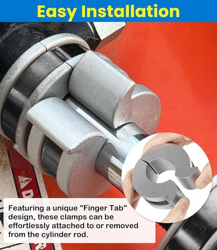 Stroke Control Kit for Hydraulic Cylinders – Thickness: 0.75", 1.0", 1.25", 1.5" – Fits 1-1/8", 1-1/4", 1-3/8", & 1-1/2" Cylinder Rods, Adjustable Limiter Clamps with Finger Tabs in Kuwait