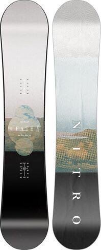 Nitro Snowboards Women's Fate Board '25 فتيات متنوعات جميع الاتجاهات الجبلية، كاميرا مزدوجة مزدوجة الحدبة in Kuwait