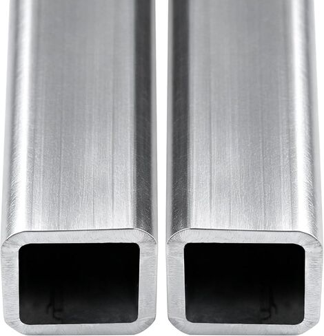 2" x 2" Iron Structural Sqare Tube (0.19" Wall),12 Inch —for Industrial DIY, Backyard Projects, 1 Pcs, Galvanized Iron in Kuwait