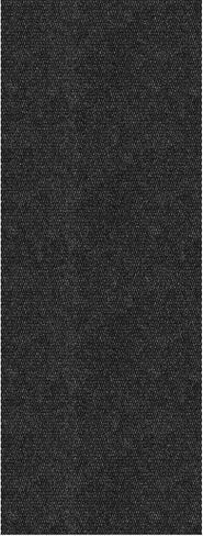 Ottomanson Commercial Scrape Rib Entry Mat – Heavy Duty Ribbed Floor Mat for High Traffic – Non Slip Rubber Back, Waterproof – Indoor Outdoor Use for Offices, Schools, Lobbies, 2'7" x 9', Black in Kuwait