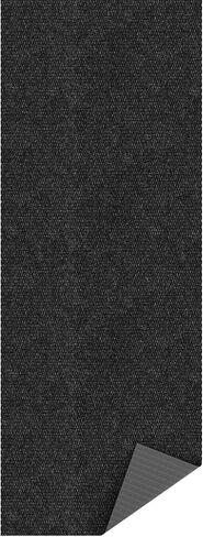 Ottomanson Commercial Scrape Rib Entry Mat – Heavy Duty Ribbed Floor Mat for High Traffic – Non Slip Rubber Back, Waterproof – Indoor Outdoor Use for Offices, Schools, Lobbies, 2'7" x 9', Black in Kuwait