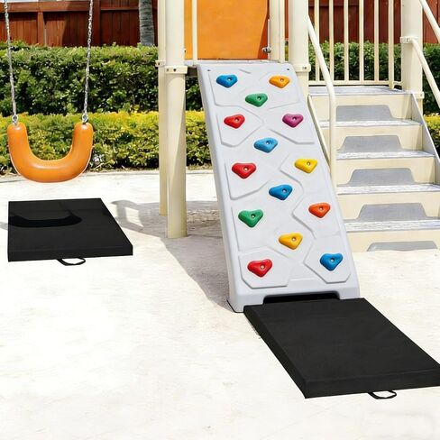 JZHLLA 2 PCS Outdoor Playground Mat 1.96 Inch Thick Foam Playground Protection Mats with Waterproof Oxford Cover for Swingsets and Slides, Increase the Buffer 40" L X 24" W in Kuwait
