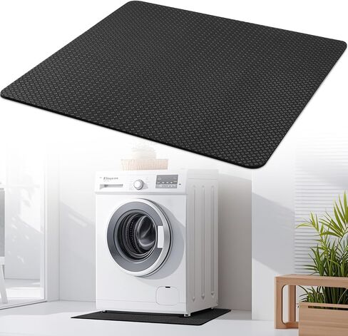 Washing Machine Mat, 31'' X 31'' Anti Vibration Mat for Washer | Double-Sided Non-Slip Grip, High-Density PU for Floor Protection, Noise Reduction & Shock Absorbing for Home Laundry Rooms in Kuwait
