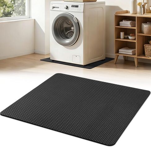 Washing Machine Mat, 31'' X 31'' Anti Vibration Mat for Washer | Double-Sided Non-Slip Grip, High-Density PU for Floor Protection, Noise Reduction & Shock Absorbing for Home Laundry Rooms in Kuwait
