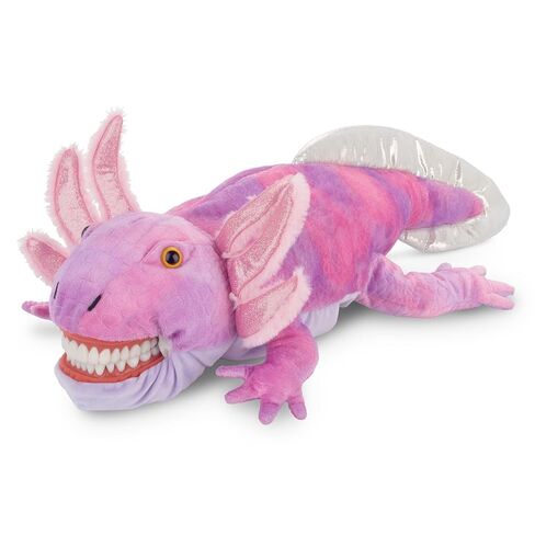Practi Pals Lolly Axolotl Dental Hygiene Puppet, Dental Educational Plush Doll, Oral Health Teaching Aid with Fully Flossable Typodont in Kuwait