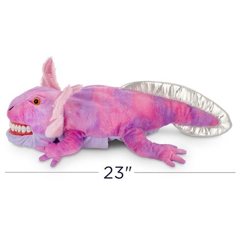 Practi Pals Lolly Axolotl Dental Hygiene Puppet, Dental Educational Plush Doll, Oral Health Teaching Aid with Fully Flossable Typodont in Kuwait