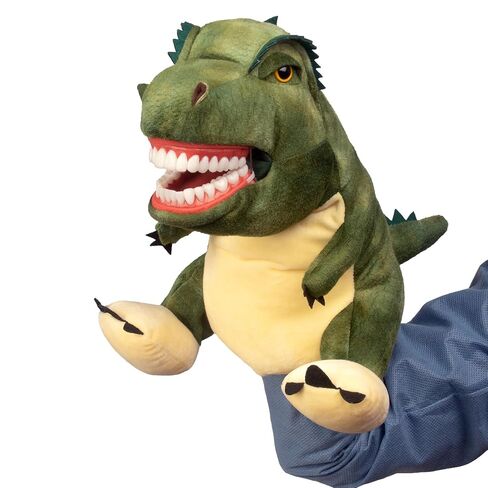 Practi Pals Tucker T-Rex Dental Hygiene Puppet, Dental Educational Plush Doll, Oral Health Teaching Aid with Fully Flossable Typodont in Kuwait