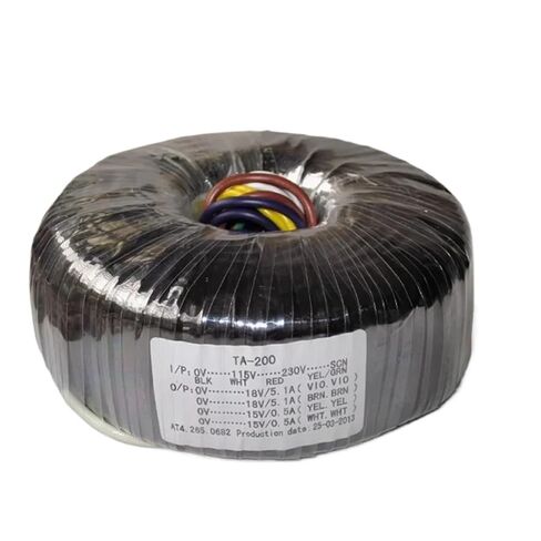 1pcs Toroidal Transformer 200W Dual 18V+Dual 15V Ring Power Transformer 115V-230V Copper Wire in Kuwait