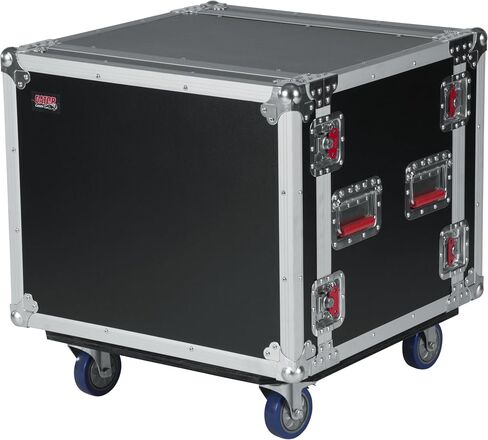 Gator Cases G-TOUR Road Ready Shock Rack Case with Heavy Duty Casters and Tour Grade Hardware; 17" Rackable Depth, 8U (G-TOUR SHK8 CAS) in Kuwait