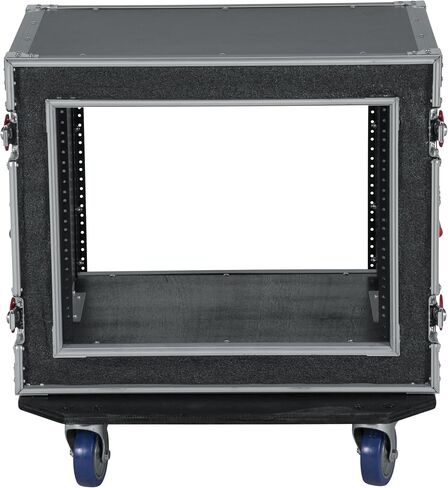 Gator Cases G-TOUR Road Ready Shock Rack Case with Heavy Duty Casters and Tour Grade Hardware; 17" Rackable Depth, 8U (G-TOUR SHK8 CAS) in Kuwait