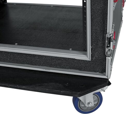 Gator Cases G-TOUR Road Ready Shock Rack Case with Heavy Duty Casters and Tour Grade Hardware; 17" Rackable Depth, 8U (G-TOUR SHK8 CAS) in Kuwait