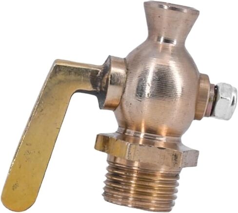 1/4 "3/8" 1/2 "3/4" BSP ذكر النحاس استنزاف بيتكوك صمام إغلاق زيت الغاز المياه (1/8 ") in Kuwait