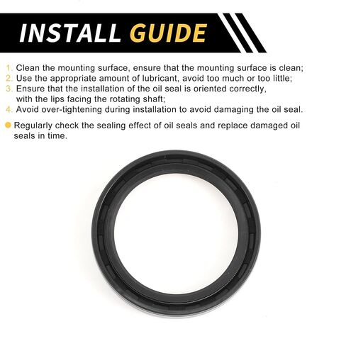 Universal Oil Seal TC Double Lip W Steel Spring Seal Ring Rotary Shaft Seal 42x55x7mm High Pressure NBR Rubber Black 5pcs in Kuwait