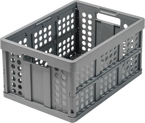 CLAX® The Original | Made in Germany | Multi Use Functional Collapsible Carts | Mobile Folding Trolley | Storage Cart Wagon | Shopping Cart with 2 Storage Crates (Green) in Kuwait