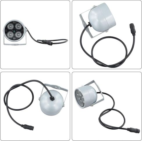 إضاءة LED بالأشعة تحت الحمراء IP42 850Nm مقاومة للماء مع نطاق 50 متر وزاوية شعاع 90 درجة لأنظمة كاميرات المراقبة CCTV مقاومة لتسرب الماء ومراقبة سرية طويلة المدى in Kuwait