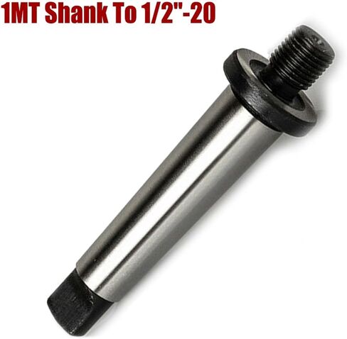 أداة فولاذية لمحول Morse Taper MT1، ساق 1MT إلى 1/2-20 حامل ظرف المثقاب للتصنيع باستخدام الحاسب الآلي الصناعي وأعمال المعادن الصناعية in Kuwait