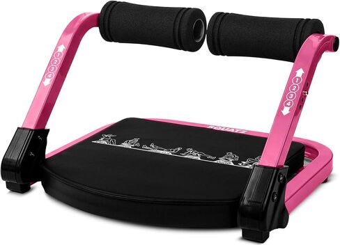 Squatz Ab Machine for Stomach Workout – Core & Sit-Up Exercise Equipment with 3 Resistance Levels for Home Gym, Adjustable Ab Trainer for Full-Body Workout with Automatic Rebound, 350 lbs Capacity in Kuwait