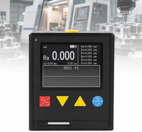 TsoLay Professional Surface Roughness Meter, Handheld Surface Roughness Tester with LCD Display, High-Speed ARM Processing Chip, Measures Ra/Rz/Rq/Rt/Rp/Rv/Rc Parameters for Metal/Plastic Surface in Kuwait