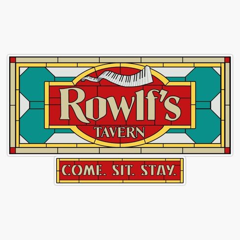 Rowlf'S Tavern "Come. Sit. Stay." Vinyl Waterproof Sticker Decal Car Laptop Wall Window Bumper Sticker 5" in Kuwait