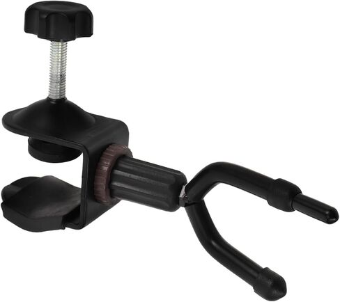 Violin Music Stand Hanger with Stable Grip and Portable Design, Black Metal and Plastic Violin Storage Rack for Performance Venues and Rehearsal Rooms in Kuwait